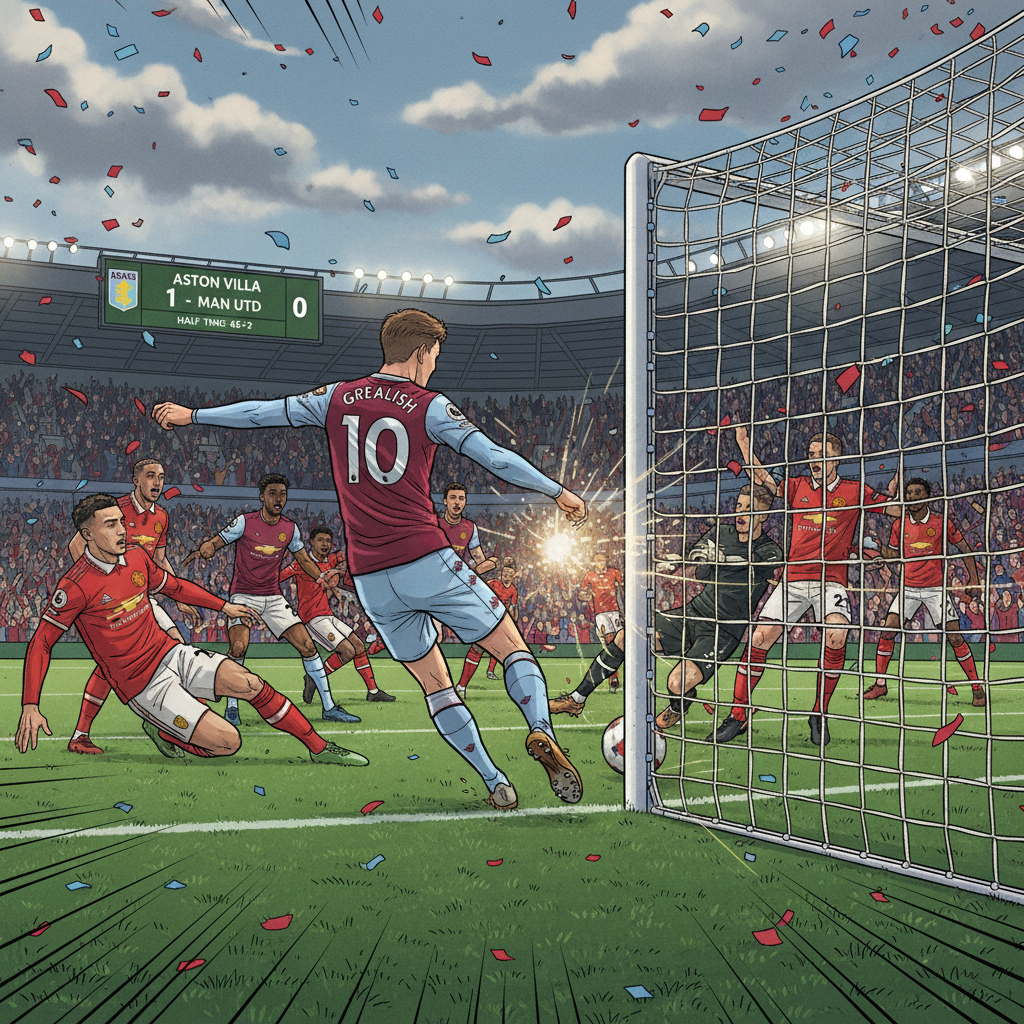 Aston Villa vs MU 1-1 Babak Pertama: Analisis Kuantitatif